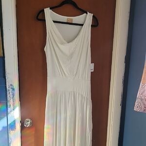 Off-White Cream Maxi Dress